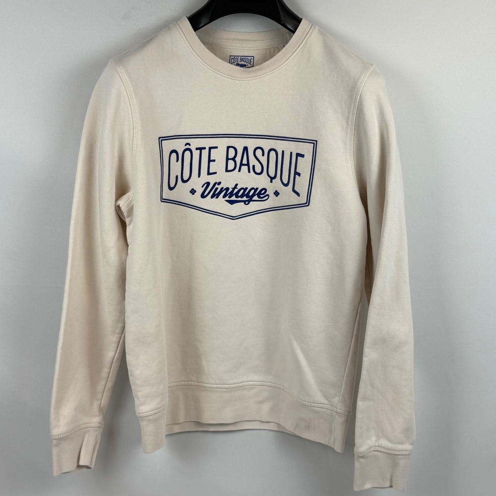 COTE BASQUE Vintage Sweatshirt Cream Crewneck Pullover‎ XS
